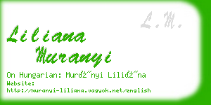 liliana muranyi business card